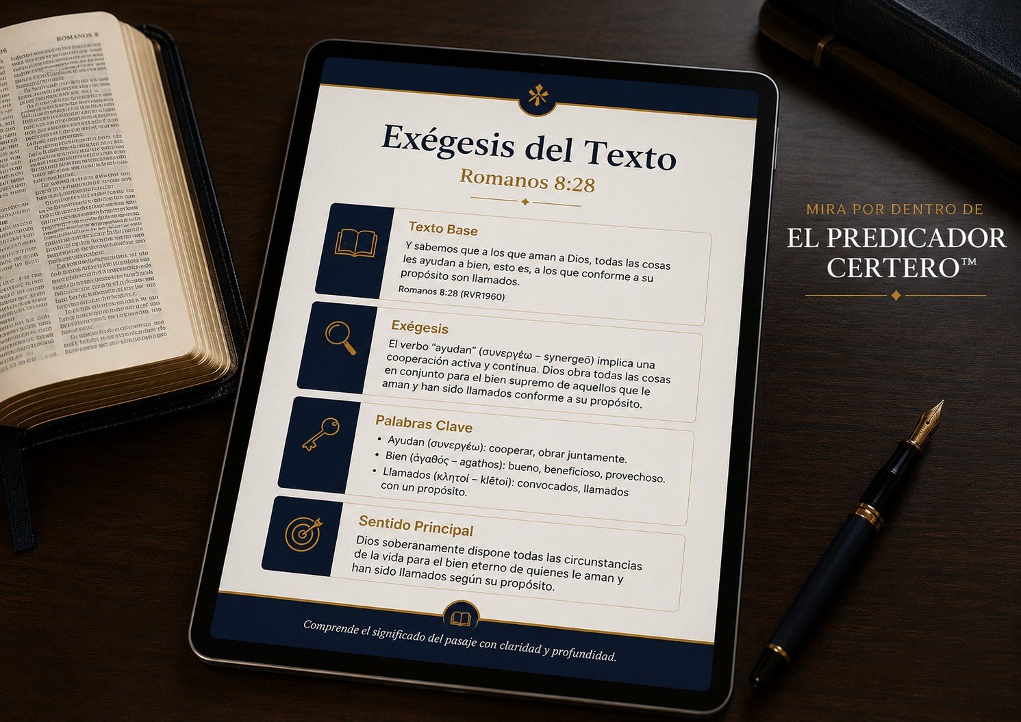Página interna — Exégesis del Texto